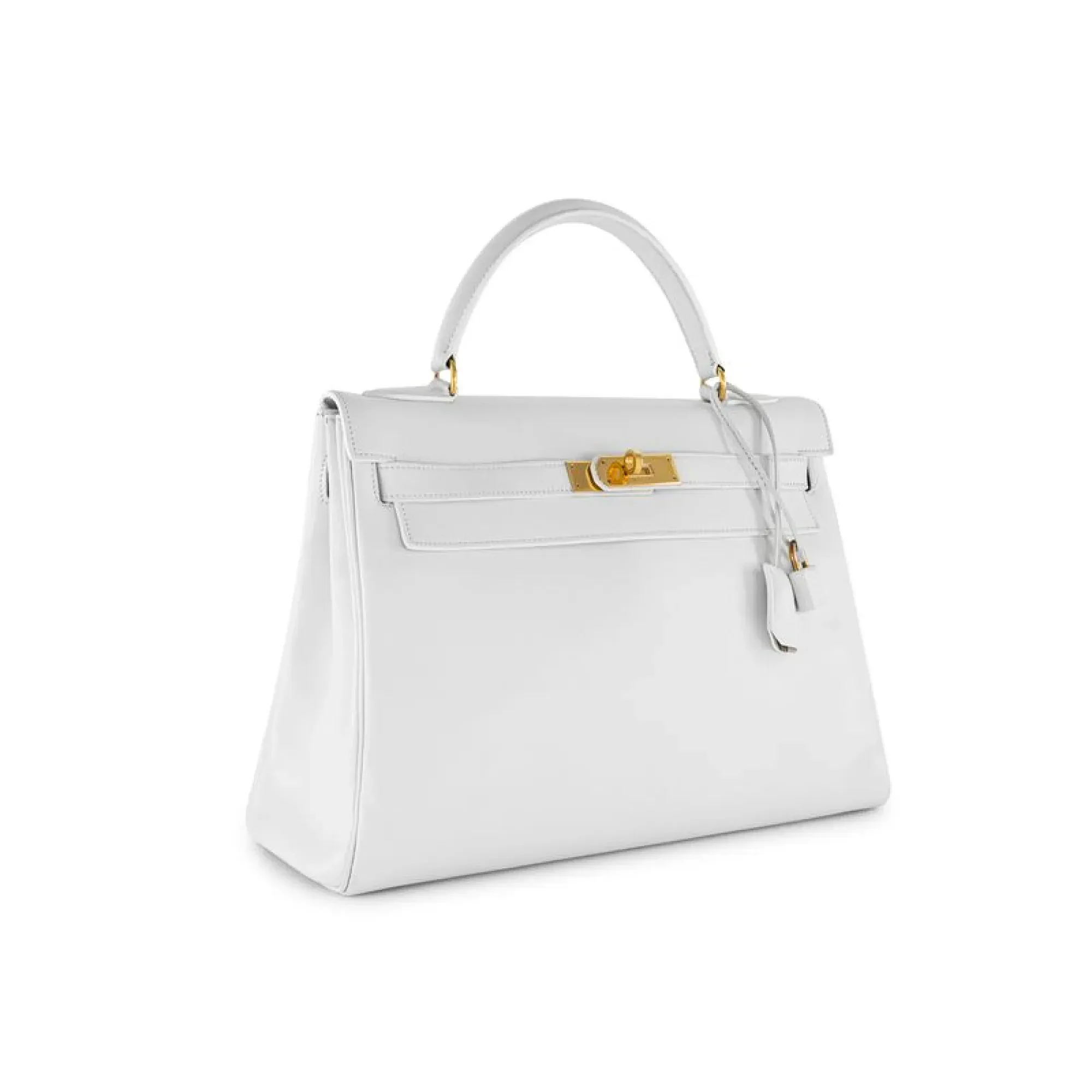 Hermès · Kelly Retourné 32 · White · Gold Hardware · 1984 - View 4