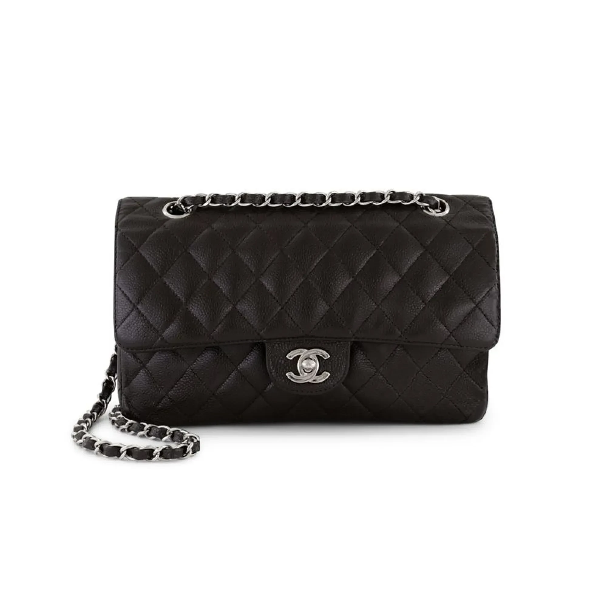 Chanel · Classic Flap · Black Lambskin · Silver Hardware · 2006