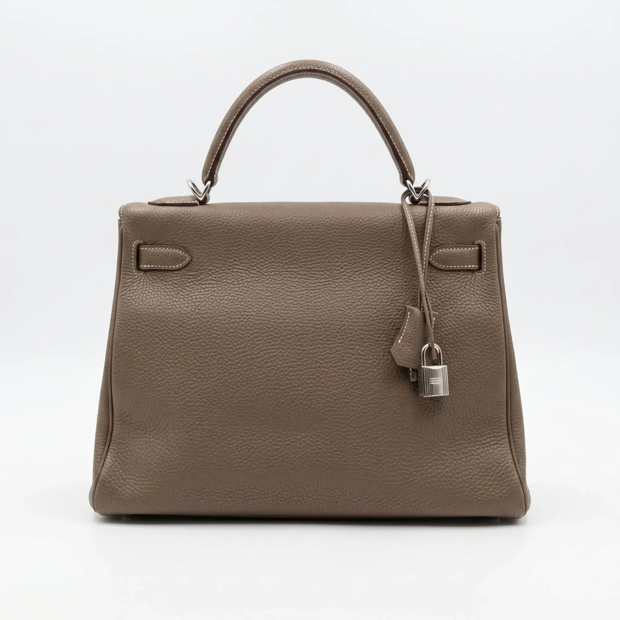 Hermès Hermès · Kelly Retourné 32 · Étoupe · Togo · Palladium Hardware · 2007 - detail view