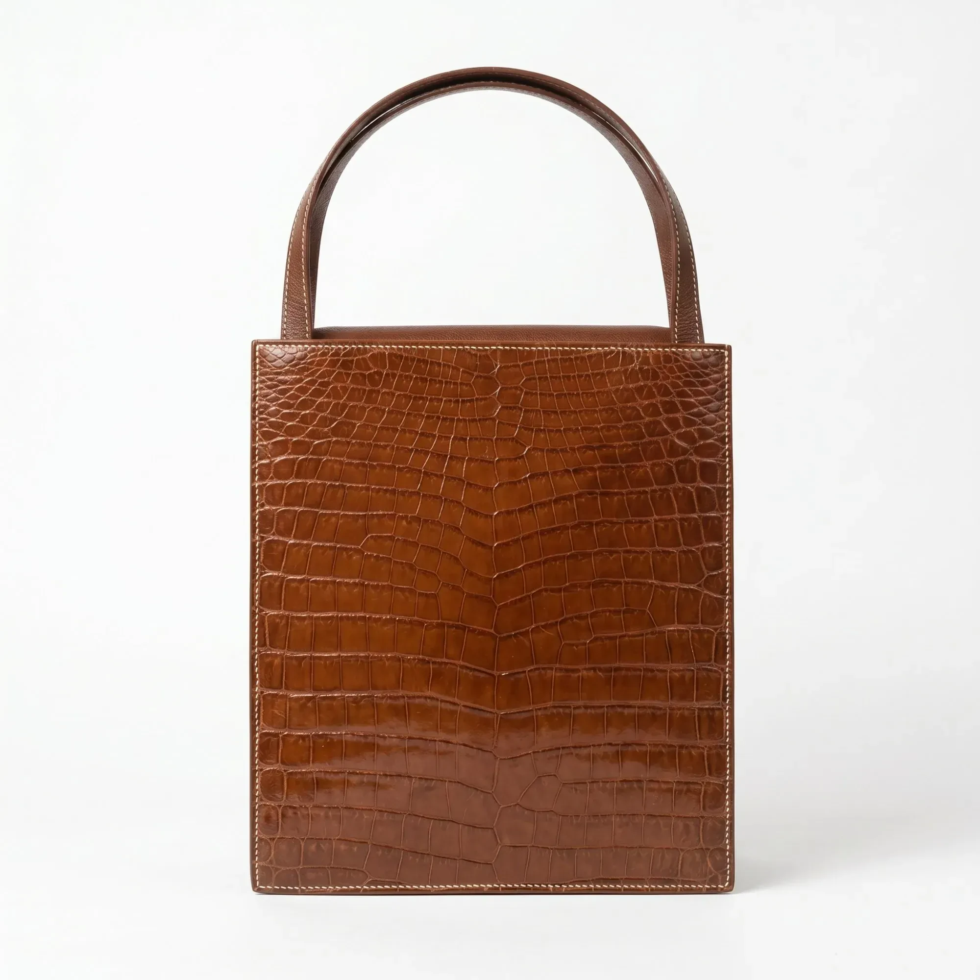 Hermès · Lucy · Tan Crocodile · Gold Hardware · c.1997 - View 4