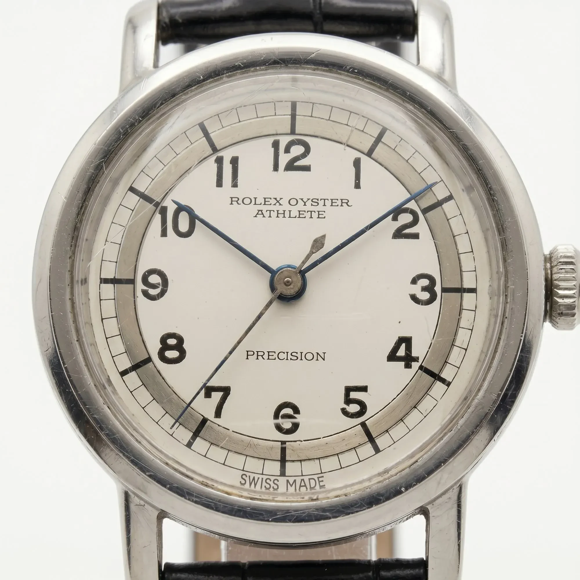 Rolex · Rare Oyster 'Athlete' · Stainless Steel · Silvered Dial · Ref. 4127 · c.1943 - View 1