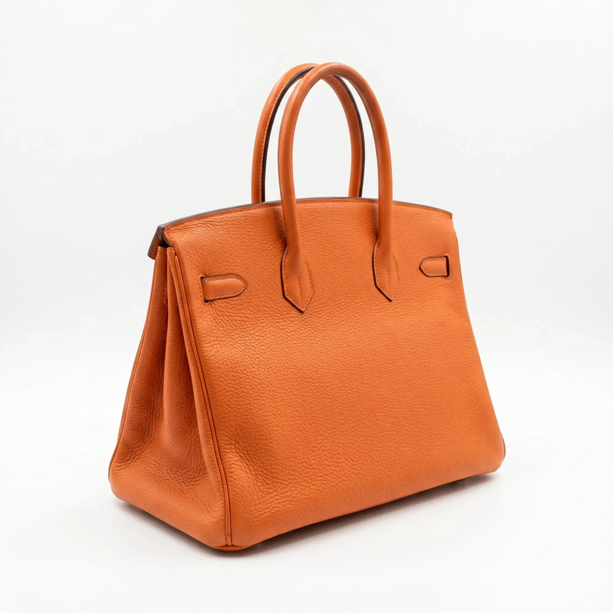 Hermès · Birkin 35 · Orange · Togo · Gold Hardware · 2008 - View 4