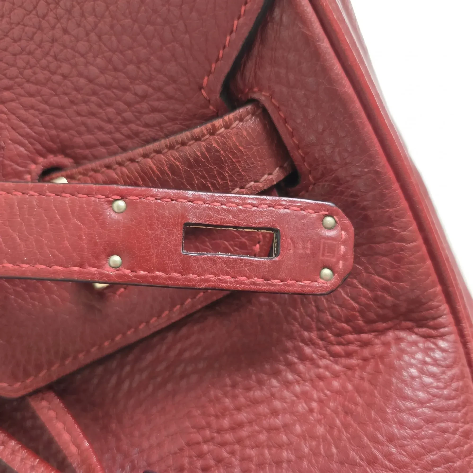 Hermès · Birkin 35 · Rouge H · Togo · Palladium Hardware · 2008 - View 5