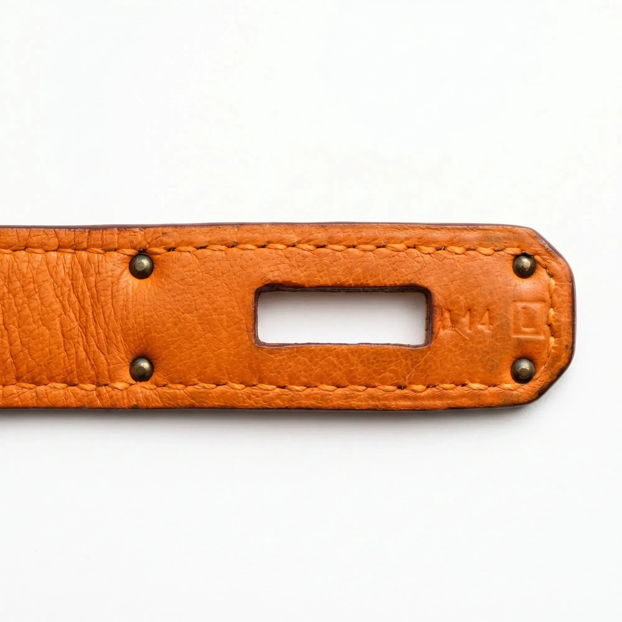 Hermès · Birkin 35 · Orange · Togo · Gold Hardware · 2008 - View 5