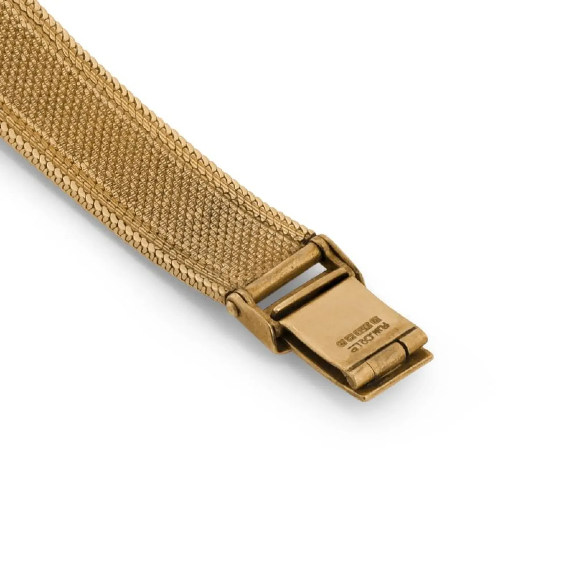 Rolex · Lady's Precision · 9ct Gold · Woven Bracelet · Silver Dial · 1970s - View 6