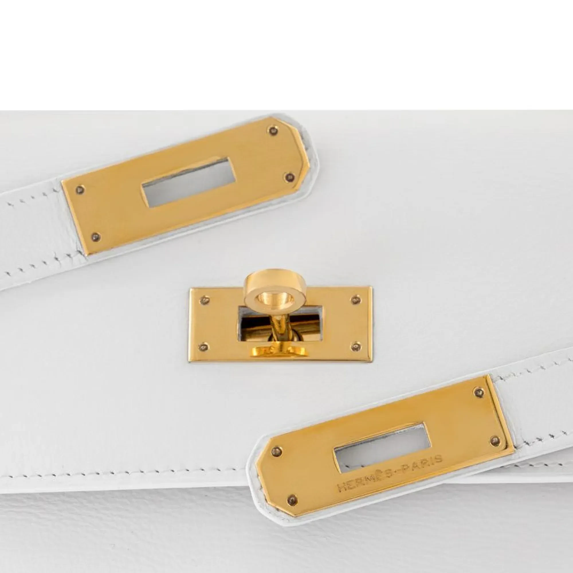 Hermès · Kelly Retourné 32 · White · Gold Hardware · 1984 - View 5