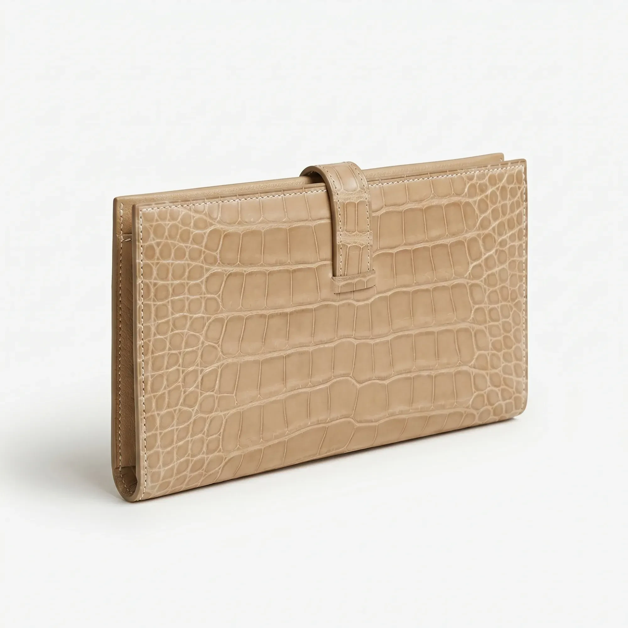 Hermès · Béarn Wallet · Beige Alligator · Gold Hardware · c.1998 - View 4