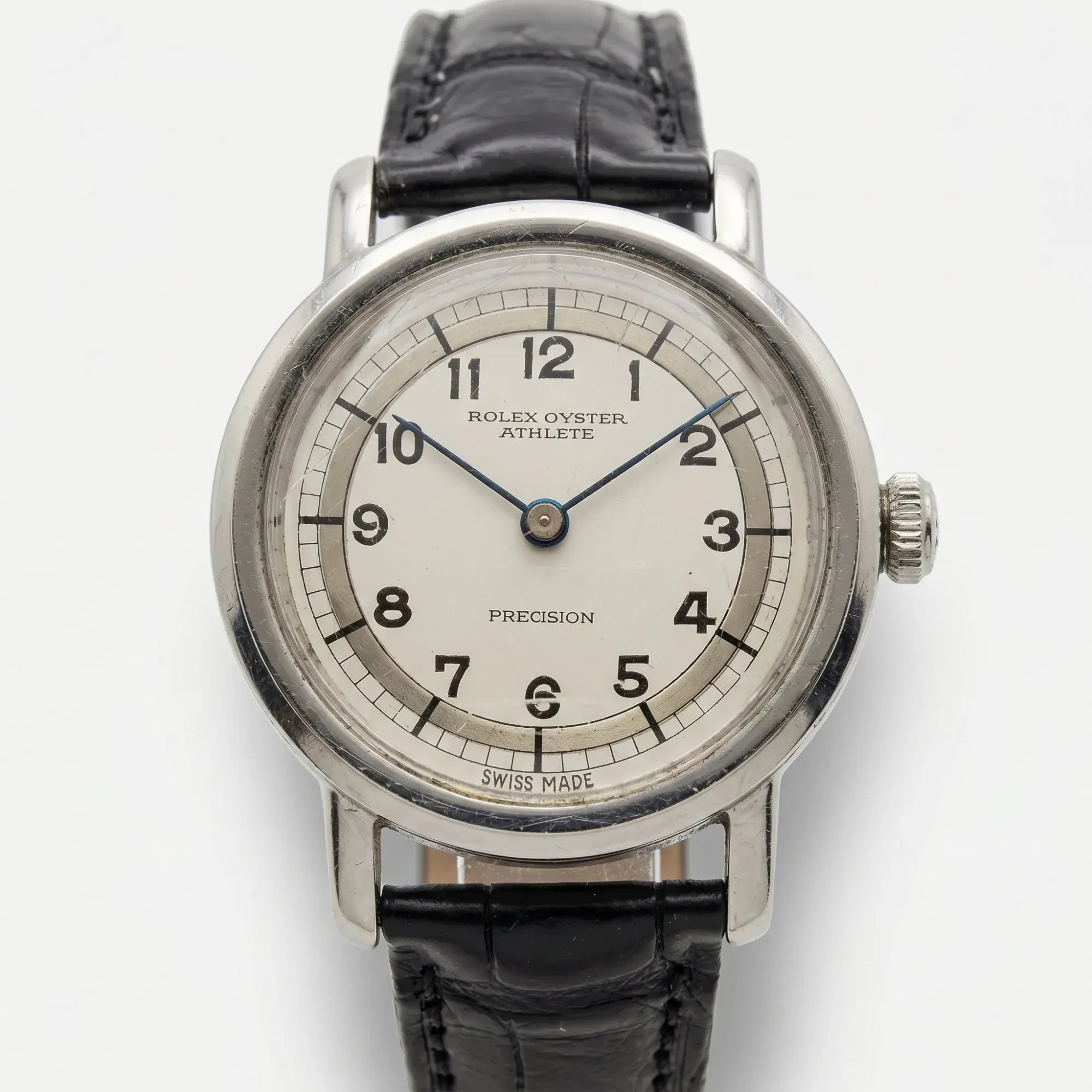 Rolex · Rare Oyster 'Athlete' · Stainless Steel · Silvered Dial · Ref. 4127 · c.1943 - View 4