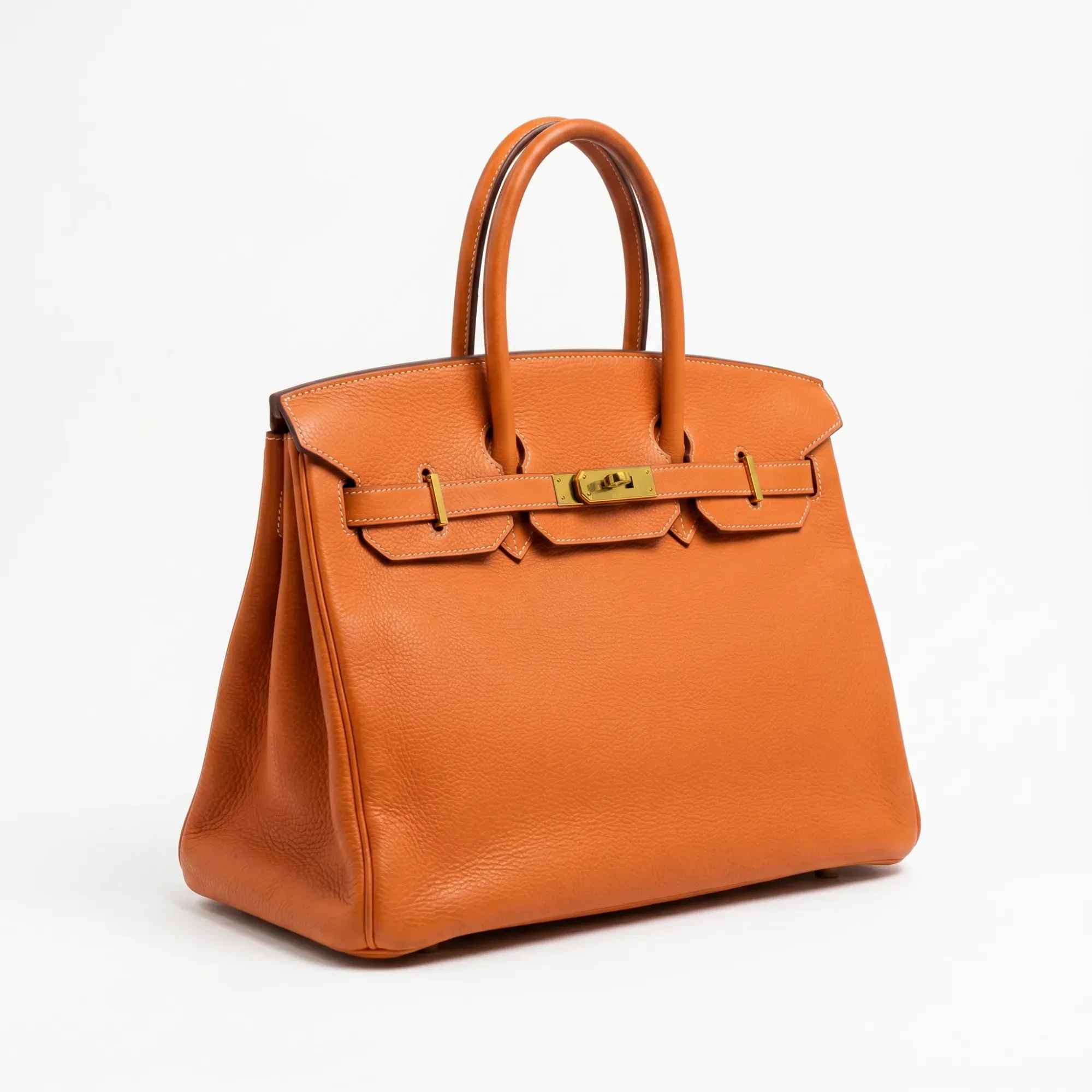 Hermès Hermès · Birkin 35 · Orange · Togo · Gold Hardware · 2008