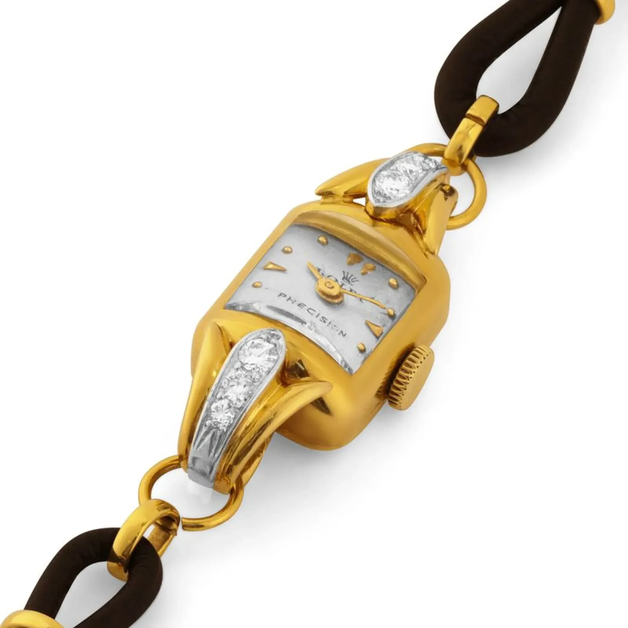 Rolex · Lady's Precision Cocktail · 18k Gold · Diamond-Set Lugs · Ref. 4551 · 1950s - View 4