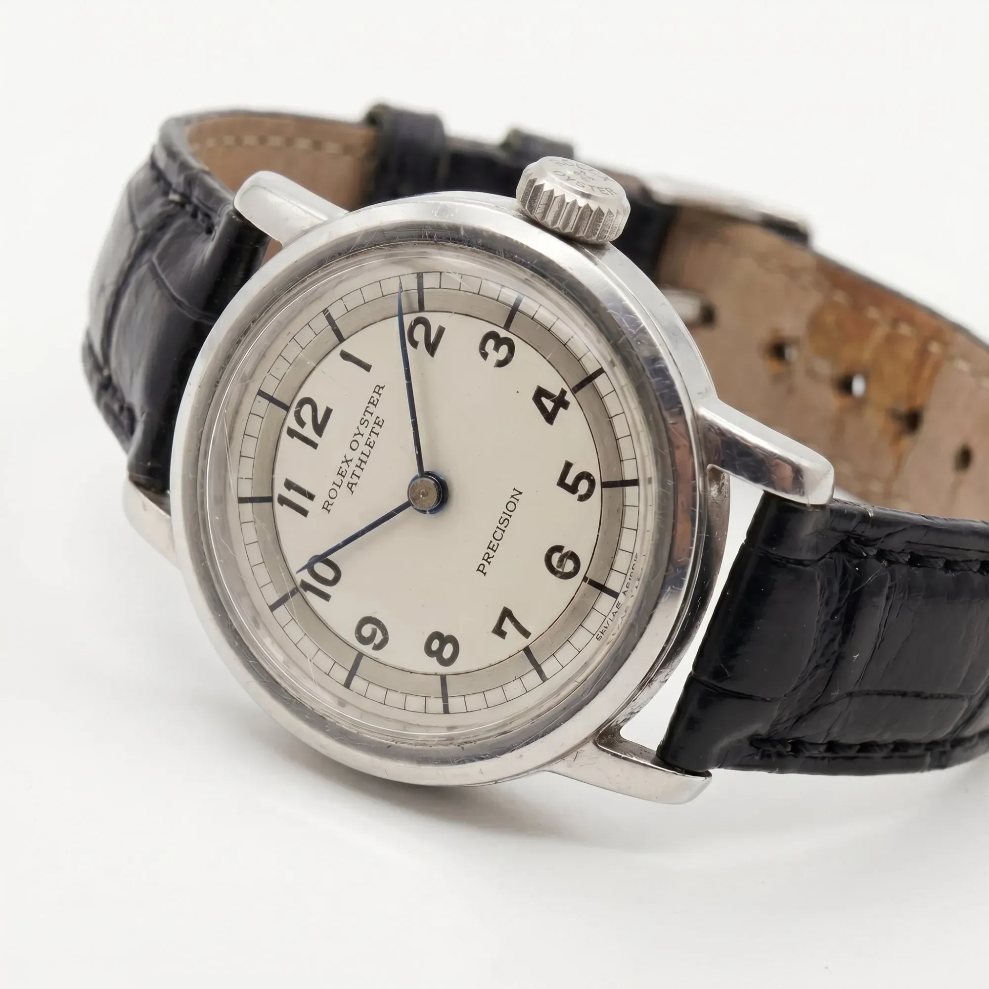 Rolex Rolex · Rare Oyster 'Athlete' · Stainless Steel · Silvered Dial · Ref. 4127 · c.1943